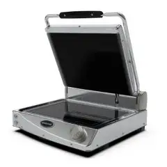 PIASTRA ELETTRICA IN VETROCERAMICA SPIDOGLASS - Mod. SP015 ECO - Comandi manuali - Piastra singola liscia nera - Piano cottura cm 40x30 - Potenza Kw 2 - Alimentazione MONOFASE 230V/1/50-60Hz - Dimensioni cm. L 48,1 x P 45,7 x 18,2 h