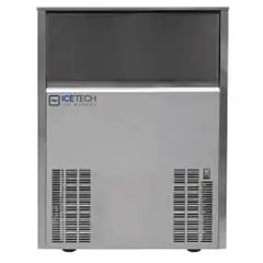 Fabbricatore di ghiaccio a cubetti pieni ad aria Kg 58 ad acqua Kg 60 Icetech SS 75
