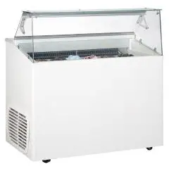 VETRINA GELATERIA - MOD. VETRINA TP 6 - CAPACITA' LT 246 - TEMPERATURA -15°/-20°C - Dim. cm. L 120 x P 67,3 x h 117,5 - Norma CE