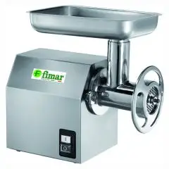 TRITACARNE PROFESSIONALE 22/C - (gruppo macinazione estraibile) - Gruppo macinazione inox - Potenza hp 1,5 - 1100W  230V Monofase - Produzione oraria Kg/h 150-250 - Norma CE