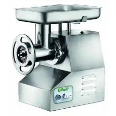 TRITACARNE PROFESSIONALE 32 TND (gruppo macinazione estraibile) - Gruppo macinazione in alluminio - Con inversione di marcia - Potenza hp 2,2 - 1600W 230/400V Trifase - Produzione oraria Kg/h 300-500