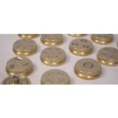 TRAFILE FORMATI VARI IN LEGA OTTONE Ø mm 110 - BRONZO - per macchine pasta fresca Mod. PASTA 10 e PASTA 10 2 V - Norma CE