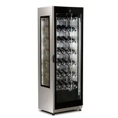 VETRINA ESPOSIZIONE VINI - MOD. WINE CLASS S - STRUTTURA IN INOX - CAPACITA' LT. 376 - TEMPERATURA +5&deg;/+15&deg;C - Dim. cm. L 61 x P 60,5 x h 184,3 - Norma CE