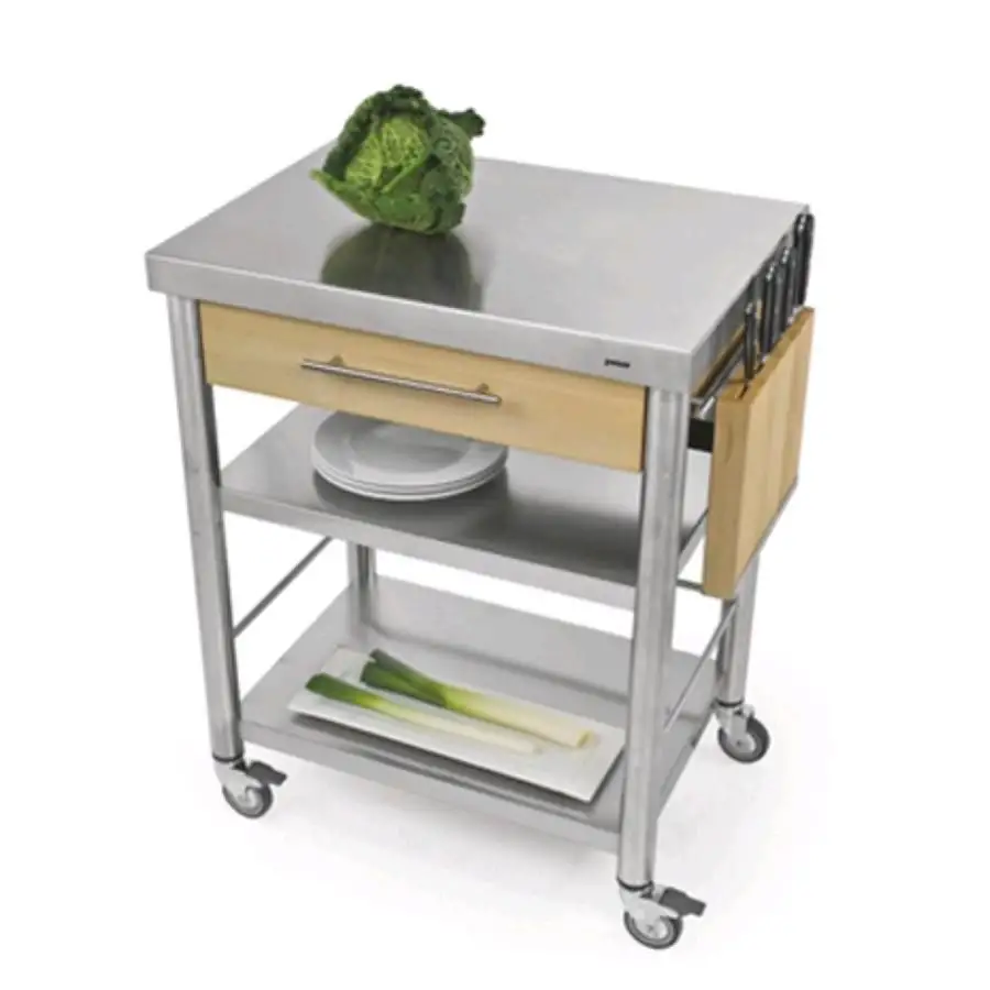 Carrello cucina con piano lavoro
