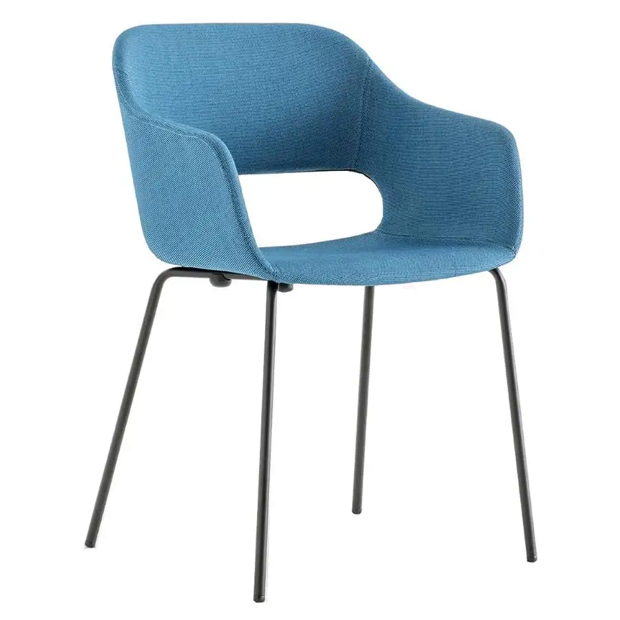 SEDIA BABILA IMBOTTITA BABILA 2736 GAMBE IN TUBO D