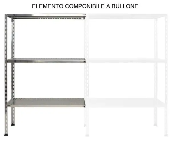 Scaffale A 3 Ripiani In Acciaio Inox Per Cucina, 80x80x40 Cm, Capacità 20-30 Kg Per Ripiano, Regolabile, Facile Da Pulire