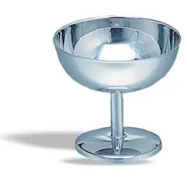 Coppe da Dessert Riutilizzabili in Acciaio Inossidabile Set per la Festa di Snack di Frutta Sundae, Ciotole da Piede Gelato da 4 Pezzi, Piccole