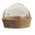 Cesto Pane/Brioches in Rattan/Policarbonato - ABERT - Codice V770452R44 - Diametro 44 cm - Imballo confezione da n. 1 Unità
