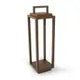 Lampada Led Corten Bronzo in Metallo - ABERT Linea RESORT - Codice 9105517002 - Dimensioni cm 14x14 - Altezza  34 - Imballo confezione da n. 1 Unità