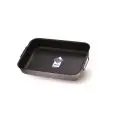 Rostiera Rettangolare 2 Manici  in Alluminio Antiaderente - AGNELLI Linea FORNO - ALLUMINIO ANTIADERENTE - 3 MM - Codice ALSA150S - Spessore mm 3 - Dimensioni cm 45x30 - Altezza cm 85 - Imballo confezione da n. 1 Unità