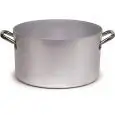 Casseruola Alta 2 Manici in Alluminio - AGNELLI Linea ALLUMINIO 104 - 3 MM - Codice ALMA104 - Spessore mm 3 - Capacità 26 lt - Diametro 40 cm - Altezza cm 21 - Imballo confezione da n. 1 Unità