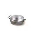 Casseruola Bassa 2 Manici in Alluminio - AGNELLI Linea ALLUMINIO 106 - 3 MM - Codice ALMA106 - Spessore mm 3 - Capacità 34 lt - Diametro 22 cm - Altezza cm 9 - Imballo confezione da n. 1 Unità