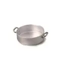 Casseruola Bassa 2 Manici in Alluminio - AGNELLI Linea ALLUMINIO - 5 MM - RADIANTE - Codice ALMR1106 - Spessore mm 5 - Capacità 23 lt - Diametro 45 cm - Altezza cm 15 - Imballo confezione da n. 1 Unità