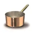 Casseruola Alta 1 Manico in Rame Stagnato - AGNELLI Linea RAME LISCIO STAGNATO - 2 MM - Codice ALCU105 - Spessore mm 2 - Capacità 26 lt - Diametro 18 cm - Altezza cm 10 - Imballo confezione da n. 1 Unità