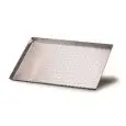 Teglia Rettangolare Forata  in Lega Alluminio 3003 - AGNELLI Linea PIZZA - Codice COAL49/3F - Dimensioni cm 50x35 - Altezza cm 3 - Imballo confezione da n. 1 Unità