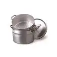 Pentola Cuociverdura Con Coperchio in Alluminio - AGNELLI Linea ALLUMINIO 152 - 3 MM - Codice ALMA152 - Spessore mm 3 - Capacità 12 lt - Diametro 32 cm - Imballo confezione da n. 1 Unità