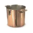 Pentola in Rame Martellato - AGNELLI Linea RAME MARTELLATO - 2 MM - Codice ALCM103M - Spessore mm 2 - Capacità 84 lt - Diametro 22 cm - Altezza cm 215 - Imballo confezione da n. 1 Unità