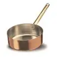Casseruola Bassa 1 Manico  in Rame Stagnato - AGNELLI Linea RAME LISCIO STAGNATO - 2 MM - Codice ALCU107 - Spessore mm 2 - Capacità 41 lt  - Diametro 24 cm - Altezza cm 8 - Imballo confezione da n. 1 Unità