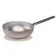 Wok  in Alluminio - AGNELLI Linea ALLUMINIO - 5 MM - RADIANTE - Codice ALMR1111W - Spessore mm 5 - Diametro 28 cm - Altezza cm 105 - Imballo confezione da n. 1 Unità
