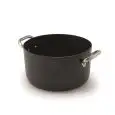 Casseruola Alta 2 Manici in Alluminio Antiaderente B Cristal - AGNELLI Linea AL BLACK - 3 MM - Codice ALSA104SS - Spessore mm 3 - Capacità 33 lt - Diametro 20 cm - Altezza cm 11 - Imballo confezione da n. 1 Unità
