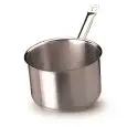 Casseruola Alta 1 Manico  in Inox - AGNELLI Linea ACCIAIO INOX INDUZIONE - 3 MM - Codice COIX3105E - Spessore mm 3 - Capacità 35 lt  - Diametro 18 cm - Altezza cm 12 - Imballo confezione da n. 1 Unità
