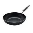Padella Svasata Alta 1 Manico  in Alluminio Antiaderente B Cristal - AGNELLI Linea AL BLACK - 3 MM - Codice ALSC111BSSPIC - Spessore mm 3 - Diametro 32 cm - Altezza cm 75 - Imballo confezione da n. 1 Unità