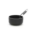 Casseruola Alta 1 Manico  in Alluminio Antiaderente B Cristal - AGNELLI Linea AL BLACK - 5 MM - RADIANTE - Codice ALSC2105SSPIC - Spessore mm 5 - Capacità 15 lt  - Diametro 16 cm - Altezza cm 8 - Imballo confezione da n. 1 Unità
