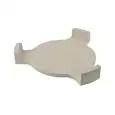 Piatto Spargifiamma  in ceramica cordierite - AGNELLI Linea BB PRO KAMADO - Codice BASFL - Dimensioni cm 55x47 - Altezza  9 - Imballo confezione da n. 1 Unità
