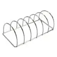 Porta Costine in acciaio - AGNELLI Linea BB PRO KAMADO - Codice BACRLM - Dimensioni cm 49x19 - Altezza 13 - Imballo confezione da n. 1 Unità