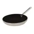 Padella Svasata Bassa 1 Manico  in Alluminio/Acciaio Antiaderente - AGNELLI Linea INDUCTION CHEF - SHARK SKIN - 3 MM - Codice ALSA6111BBG - Diametro 32 cm - Altezza  5 - Imballo confezione da n. 1 Unità