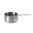 Casseruola 1 Manico Con Becco in Acciaio Martellato - AGNELLI Linea ALU-INOX 3 PLY - Codice ALUM10509 - Spessore mm 2,5 - Diametro 85 cm - Altezza 5 - Imballo confezione da n. 1 Unità