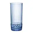 C/6 Bicchiere Cooler Sapphire Blue - BORMIOLI ROCCO Linea AMERICA '20S - Codice 1.22154 - Capacità 49 cl 16 5/8 z - Diametro 735 mm - Altezza 162 - Imballo confezione da n. 1 Unità
