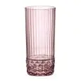 C/6 Bicchiere Cooler Lilac Rose - BORMIOLI ROCCO Linea AMERICA '20S - Codice 1.22155 - Capacità 49 cl 16 5/8 z - Diametro 735 mm - Altezza 162 - Imballo confezione da n. 1 Unità