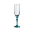C/6 Calice Flute Lucent Blue - BORMIOLI ROCCO Linea FLORIAN - Codice 1.99421 - Capacità 21 cl 7  1/8 z - Diametro 65 mm - Altezza  220 - Imballo confezione da n. 1 Unità