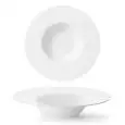 Piatto Fondo Gourmet Bianco in Vetro Opale - BORMIOLI ROCCO Linea RONDA - Diametro 27 cm - Altezza  53 - Imballo confezione da n. 6 Unità