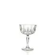 Coppa Champagne  in Vetro Luxion - RCR Linea OPERA - Codice 25849020006 - Capacità 24 cl 8  1/4 z - Diametro 100 mm - Altezza mm 140 - Imballo confezione da n. 6 Unità