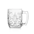 Bicchiere Mule Con Manico  - RCR Linea TATTOO - Codice 27442020006 - Capacità 43 cl 14  1/2 z - Diametro 84 mm - Altezza  111 - Imballo confezione da n. 4 Unità