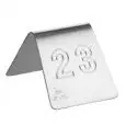 Numero Tavolo 1/50  in Inox - STO - Codice 148 - Imballo confezione da n. 1 Unità