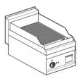 Fry Top elettrico professionale da banco piastra rigata in acciaio Allforfood FTR/4ET linea ELLE