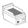 Fry Top elettrico professionale da banco piastra rigata cromata superchrome Allforfood FTR/4ETS linea ELLE