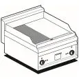 Fry Top elettrico professionale da banco piastra 1/2 liscia 1/2 rigata in acciaio Allforfood FTLR/6ET linea ELLE