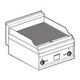 Fry Top elettrico professionale da banco piastra rigata cromata superchrome Allforfood FTR/6ETS linea ELLE