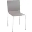 Sedia - colore Grigio - Struttura in metallo cromato, scocca in polipropilene - Modello 074-CT123-G