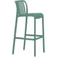 Sgabello - colore Verde - Struttura in polipropilene - Modello 076-ZL78-lv