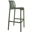 Sgabello - colore Verde - Struttura in polipropilene - Modello 076-ZL78V