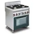 Cucina a gas 4 fuochi con forno a gas con grill Allforfood CF4/8G linea ELLE