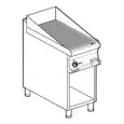 Fry Top elettrico professionale piastra rigata cromata superchrome Allforfood FTR/74ETS linea ELLE