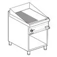 Fry Top elettrico professionale piastra 1/2 liscia 1/2 rigata in acciaio Allforfood FTLR/76ET linea ELLE