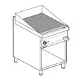 Fry Top elettrico professionale piastra rigata in acciaio Allforfood FTR/76ET linea ELLE