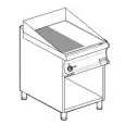 Fry Top elettrico professionale piastra 1/2 liscia 1/2 rigata cromata superchrome Allforfood FTLR/76ETS linea ELLE